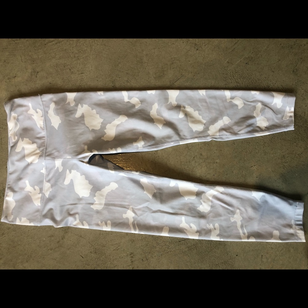 Lux white camo leggings